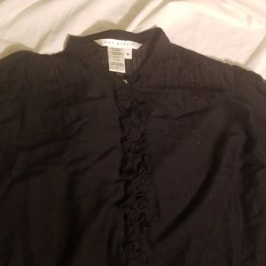 Max Studio Silk Blend Blouse M